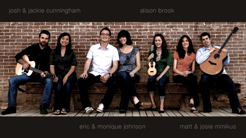 Josh and Jackie Cunningham, Eric and Monique Johnson, Alison Brook, Josie and Matt Minikus